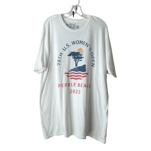 Pebble Beach 2023 78th US Women’s Open Golf Event T-Shirt White Retro Style XL